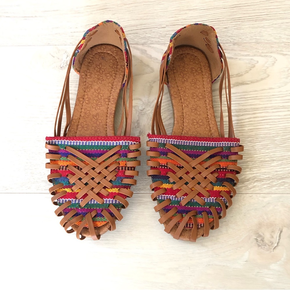 New Nicaraguan Woven Sandals Loafer Shoes - Picture 1 of 16